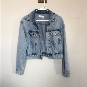 NWOT Mango acid wash jean jacket